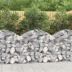 Cesta de gaviones forma arco hierro galvanizado 100x30x80/100cm