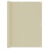 Toldo para balcón tela oxford crema 120x600