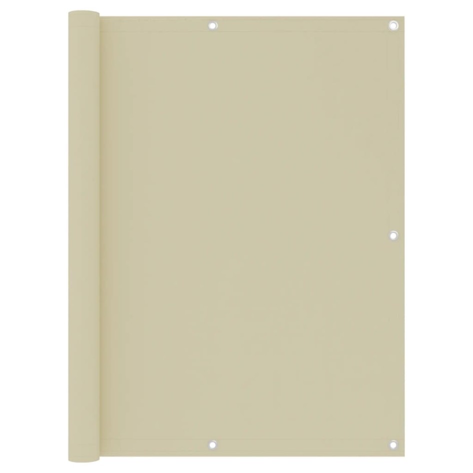 Toldo para balcón tela oxford crema 120x600