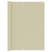 Toldo para balcón tela oxford crema 120x600 cm