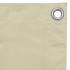 Toldo para balcón tela oxford crema 120x600