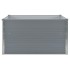 Jardinera elevada de acero galvanizado gris 100x100x45