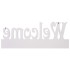 Perchero de pared WELCOME blanco 74x29,5