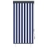 Estor enrollable de exterior azul y blanco 80x250
