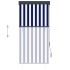 Estor enrollable de exterior azul y blanco 80x250