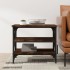 Mesa auxiliar madera contrachapada roble ahumado 55x38x45