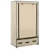 Armario de tela color crema 87x49x159