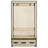 Armario de tela color crema 87x49x159