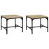 Mesas auxiliares 2 uds madera roble Sonoma 40x40x35