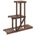 Soporte para flores de madera maciza abeto 81x25x75,5