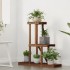 Soporte para flores de madera maciza abeto 81x25x75,5