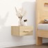 Mesitas de noche de pared 2 uds color roble Sonoma 35x35x20