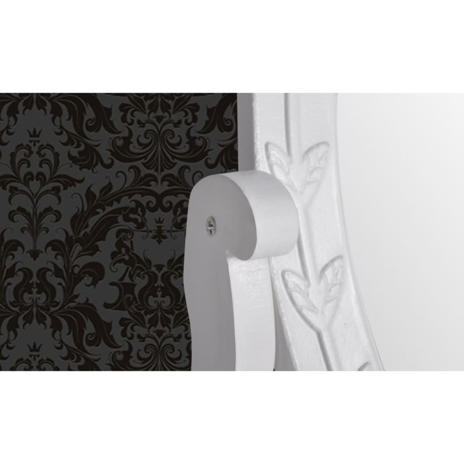 Tocador con espejo abatible ovalado de