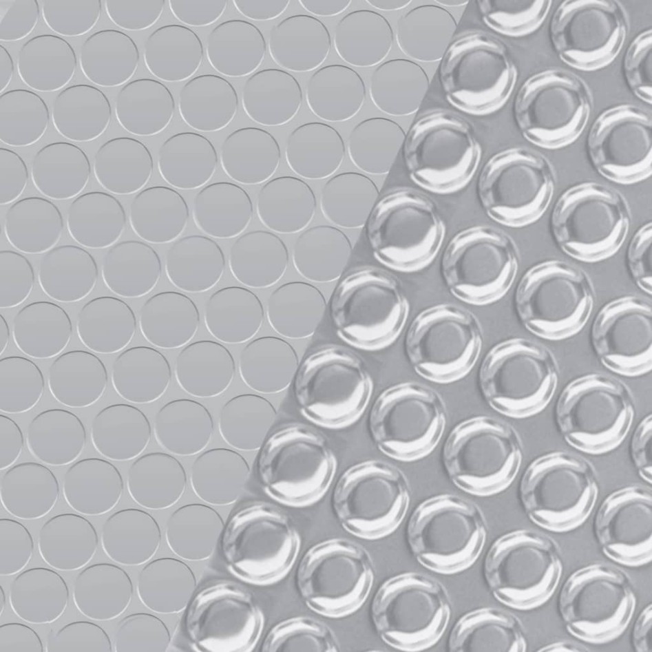 Cubierta de piscina PE plateado 450x220