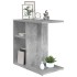 Mesa auxiliar de madera contrachapada gris hormigón 50x30x50