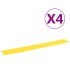 Rampa protectora de cables de suelo 4 uds amarillo 98,5