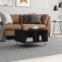 Mesa de centro madera contrachapada negro 60x50x36,5