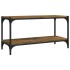 Mueble para TV contrachapada y acero roble ahumado 80x33x41