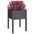 Jardineras 2 uds madera maciza de pino gris 50x50x70