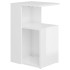 Mesa auxiliar madera contrachapada blanco brillante 36x30x56