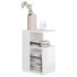 Mesa auxiliar madera contrachapada blanco brillante 36x30x56