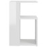 Mesa auxiliar madera contrachapada blanco brillante 36x30x56