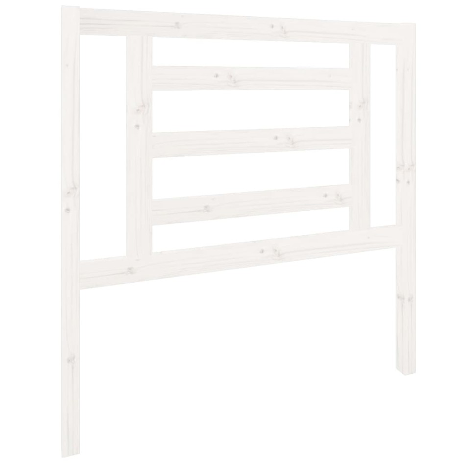 Cabecero de cama madera maciza de pino blanco 96x4x100