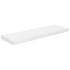 Estante flotante de pared 2 uds MDF blanco brillo