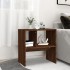 Mesa auxiliar de madera contrachapada marrón roble 50x30x50