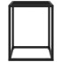 Mesa de centro negra con vidrio negro 40x40x50