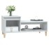 Mesa de centro madera contrachapada blanco brillo 100x50x45