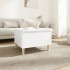 Mesa auxiliar de madera contrachapada blanco 50x46x35