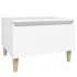 Mesa auxiliar de madera contrachapada blanco 50x46x35