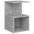 Mesita de noche madera de ingeniería gris hormigón 35x35x55