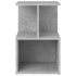 Mesita de noche madera de ingeniería gris hormigón 35x35x55