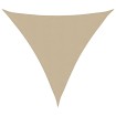 Toldo de vela triangular tela Oxford beige 3,6x3,6x3,6 m