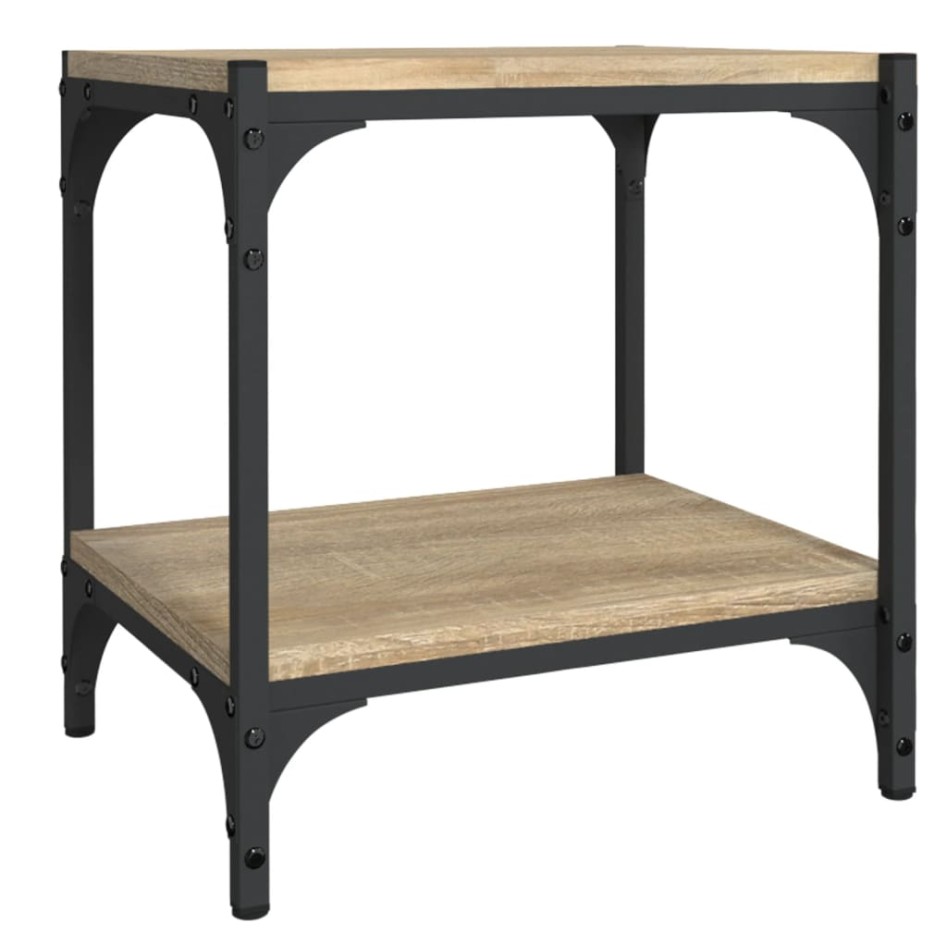 Mueble para TV contrachapada y acero roble Sonoma 40x33x41