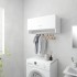 Armario de madera contrachapada blanco 70x32,5x35