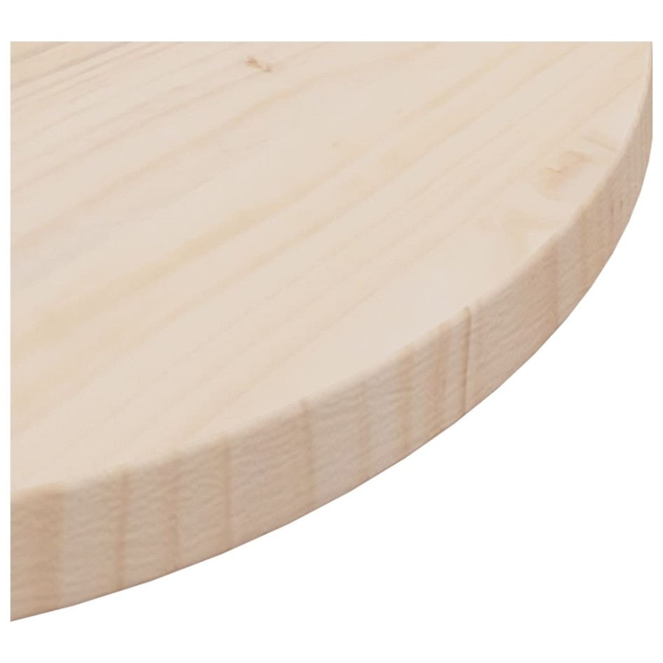 Superficie de mesa madera maciza de pino Ø50x2,5