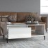Mesa de centro madera contrachapada blanco brillo 90x50x36,5