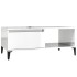Mesa de centro madera contrachapada blanco brillo 90x50x36,5