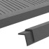Molduras angulares 5 uds WPC gris 170
