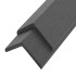 Molduras angulares 5 uds WPC gris 170