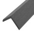 Molduras angulares 5 uds WPC gris 170