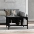 Mesa de centro madera contrachapada negro 60x50x36,5