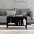Mesa de centro madera contrachapada negro 60x50x36,5