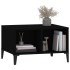 Mesa de centro madera contrachapada negro 60x50x36,5