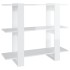 Estantería/divisor de espacios blanco brillante 100x30x87