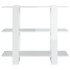 Estantería/divisor de espacios blanco brillante 100x30x87