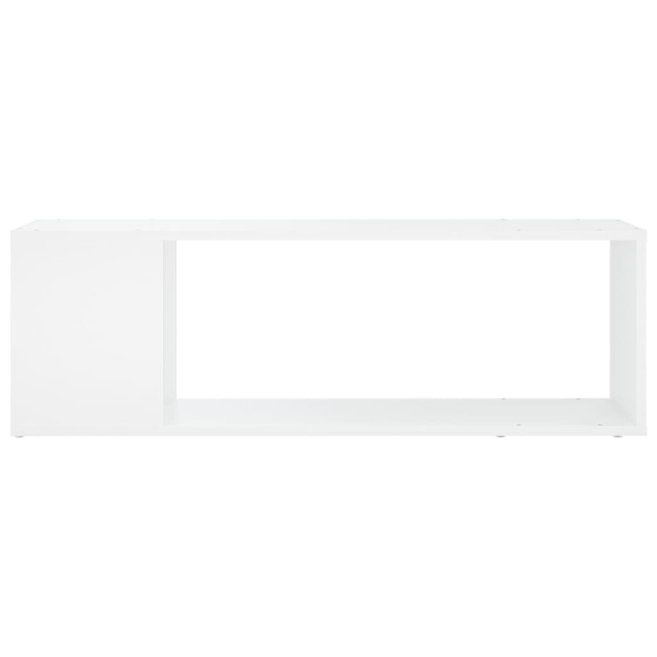Mueble para TV madera contrachapada blanco 100x24x32